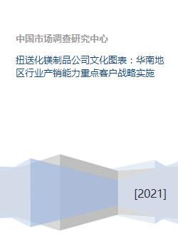 扭送化镁制品公司文化图表 华南地区行业产销能力重点客户战略实施